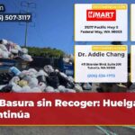 Basura sin Recoger Huelga Continúa