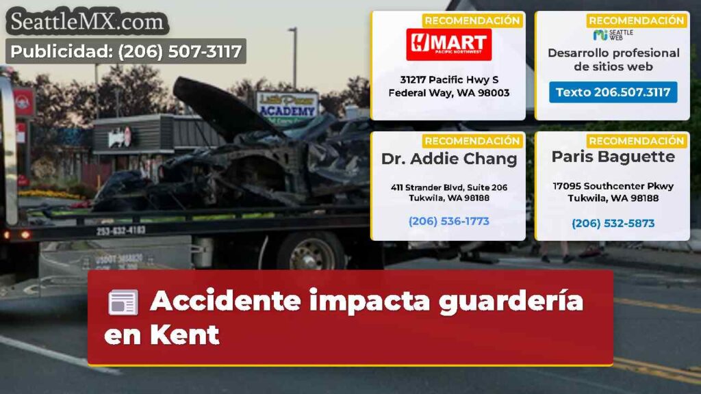 Accidente impacta guardería en Kent