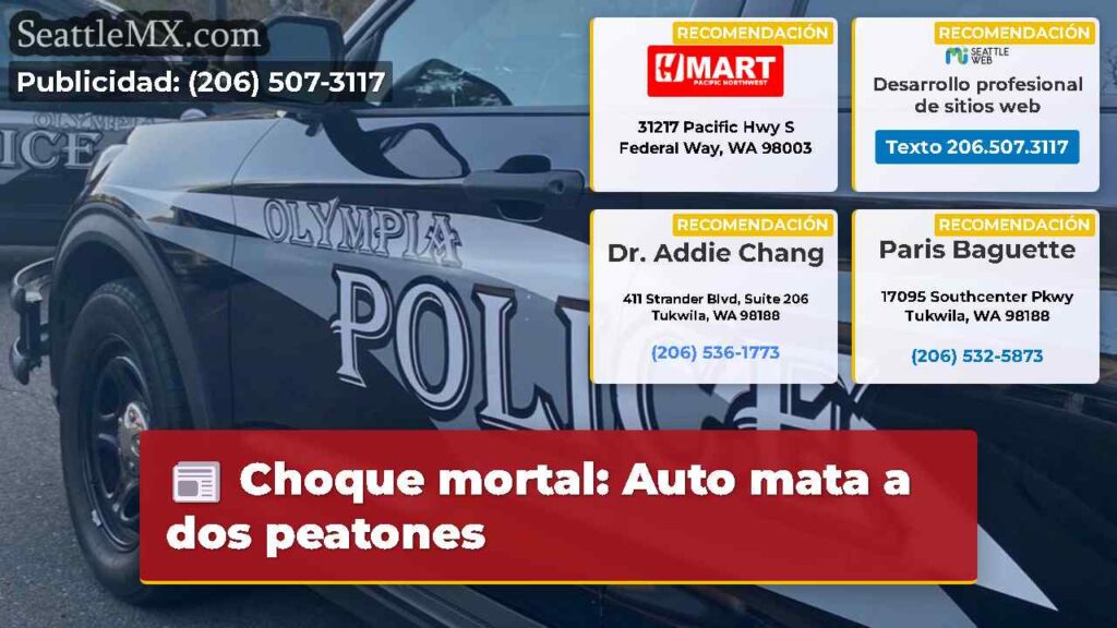 Choque mortal: Auto mata a dos peatones