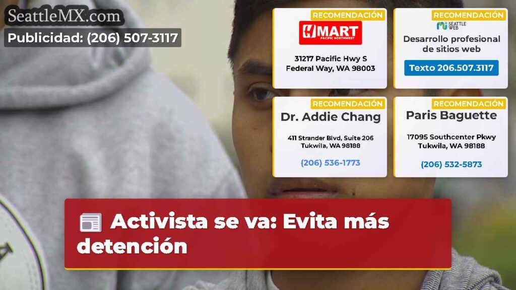 Activista se va: Evita más detención