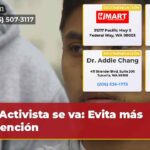 Activista se va Evita más detención
