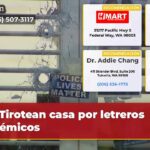 Tirotean casa por letreros polémicos