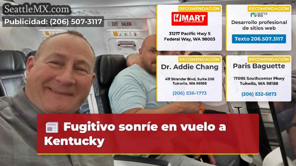 Fugitivo sonríe en vuelo a Kentucky