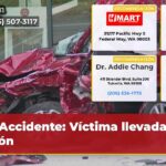 Accidente Víctima llevada en avión