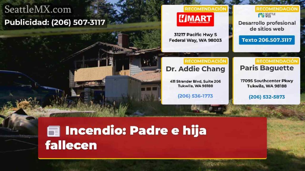 Incendio: Padre e hija fallecen