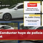 Conductor huye de policía en Kent