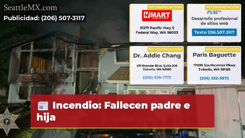 Incendio: Fallecen padre e hija
