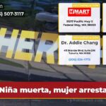 Niña muerta mujer arrestada