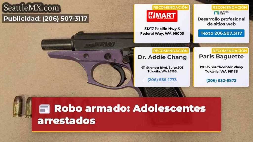Robo armado: Adolescentes arrestados