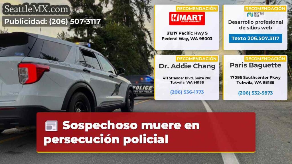 Sospechoso muere en persecución policial