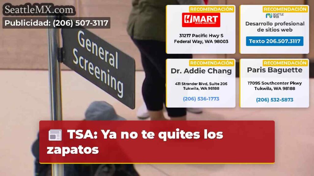 TSA: Ya no te quites los zapatos