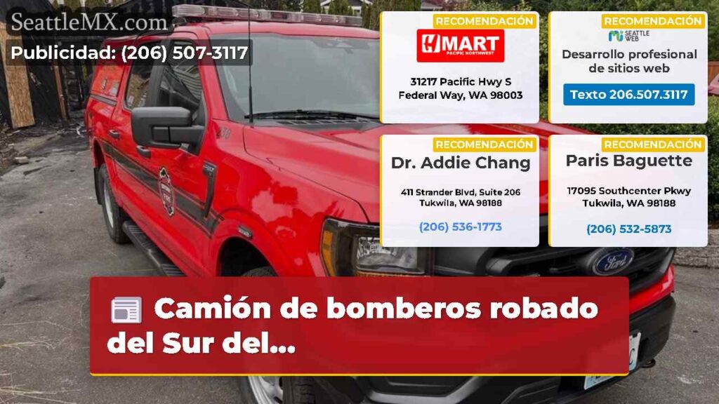 Camión de bomberos robado del Sur del...