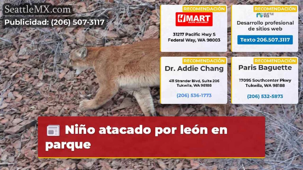 Niño atacado por león en parque