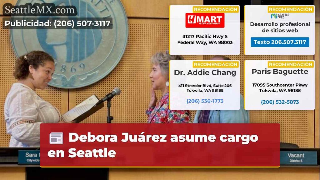 Debora Juárez asume cargo en Seattle