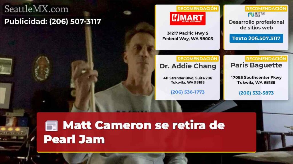 Matt Cameron se retira de Pearl Jam