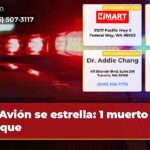 Avión se estrella 1 muerto en parque