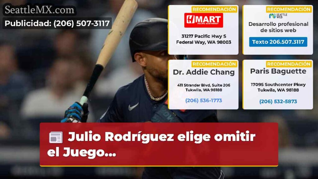 Julio Rodríguez elige omitir el Juego...