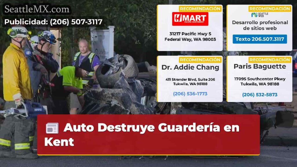 Auto Destruye Guardería en Kent