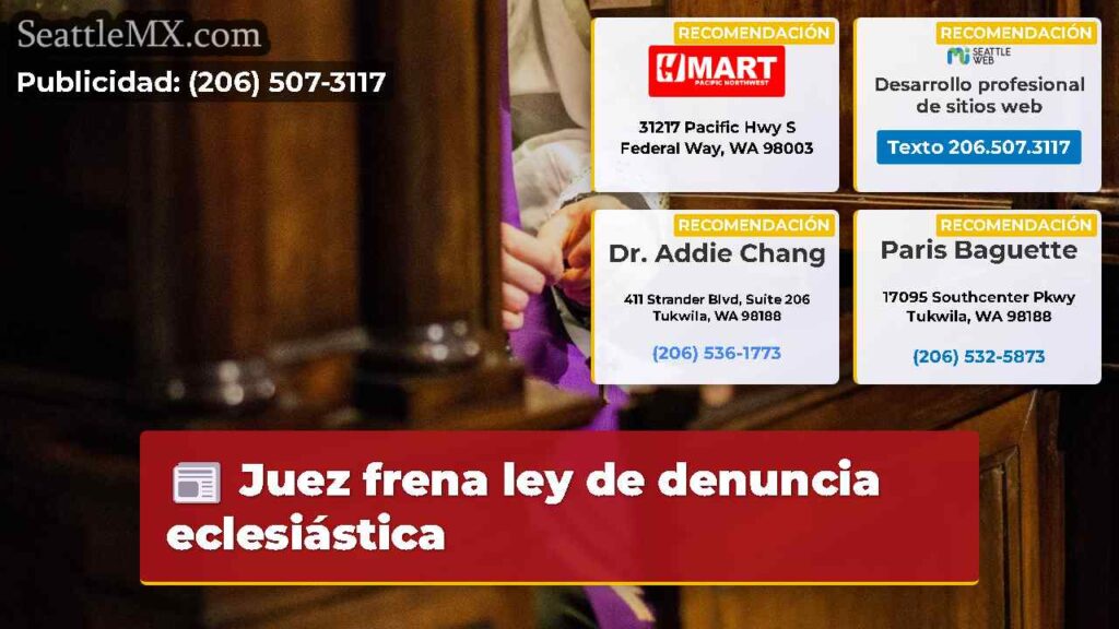 Juez frena ley de denuncia eclesiástica