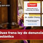 Juez frena ley de denuncia eclesiástica