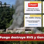 Fuego destruye RVS y tiendas