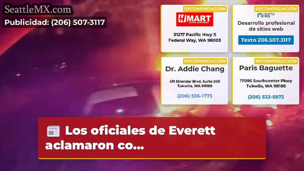 Los oficiales de Everett aclamaron co...