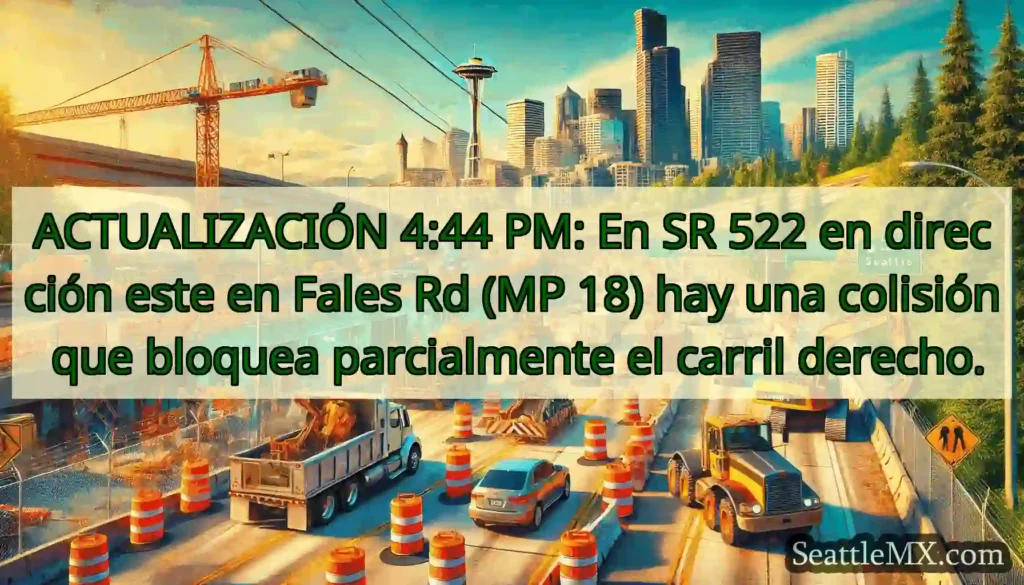 ACTUALIZACIÓN 4:44 PM: En SR 522 en dirección