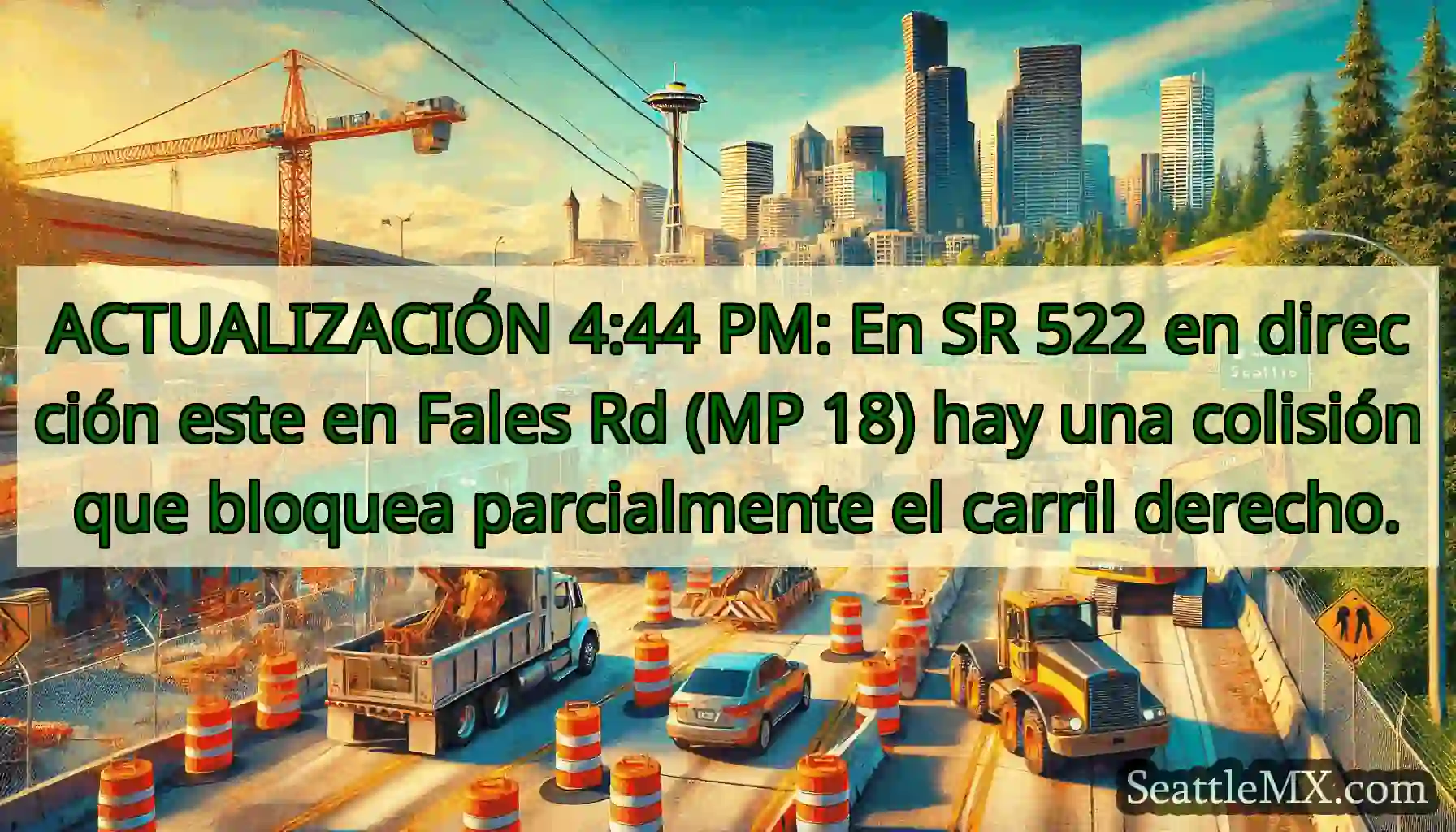 ACTUALIZACIÓN 4:44 PM: En SR 522 en dirección