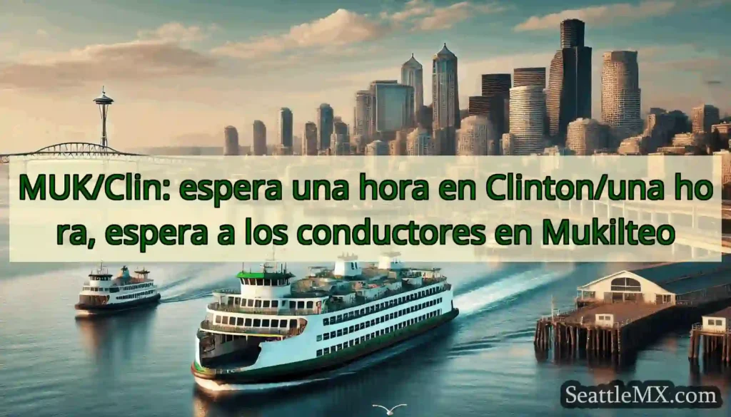 MUK/Clin: espera una hora en Clinton/una hora,