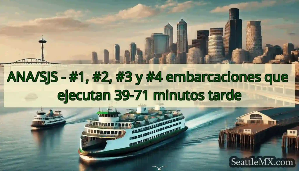 ANA/SJS - #1, #2, #3 y #4 embarcaciones que