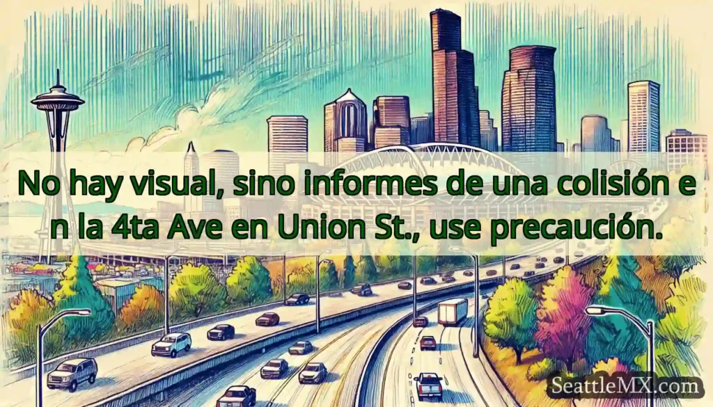 No hay visual, sino informes de una colisión en