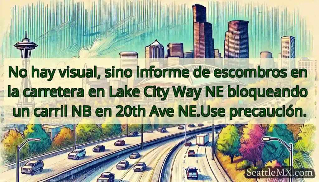 No hay visual, sino informe de escombros en la