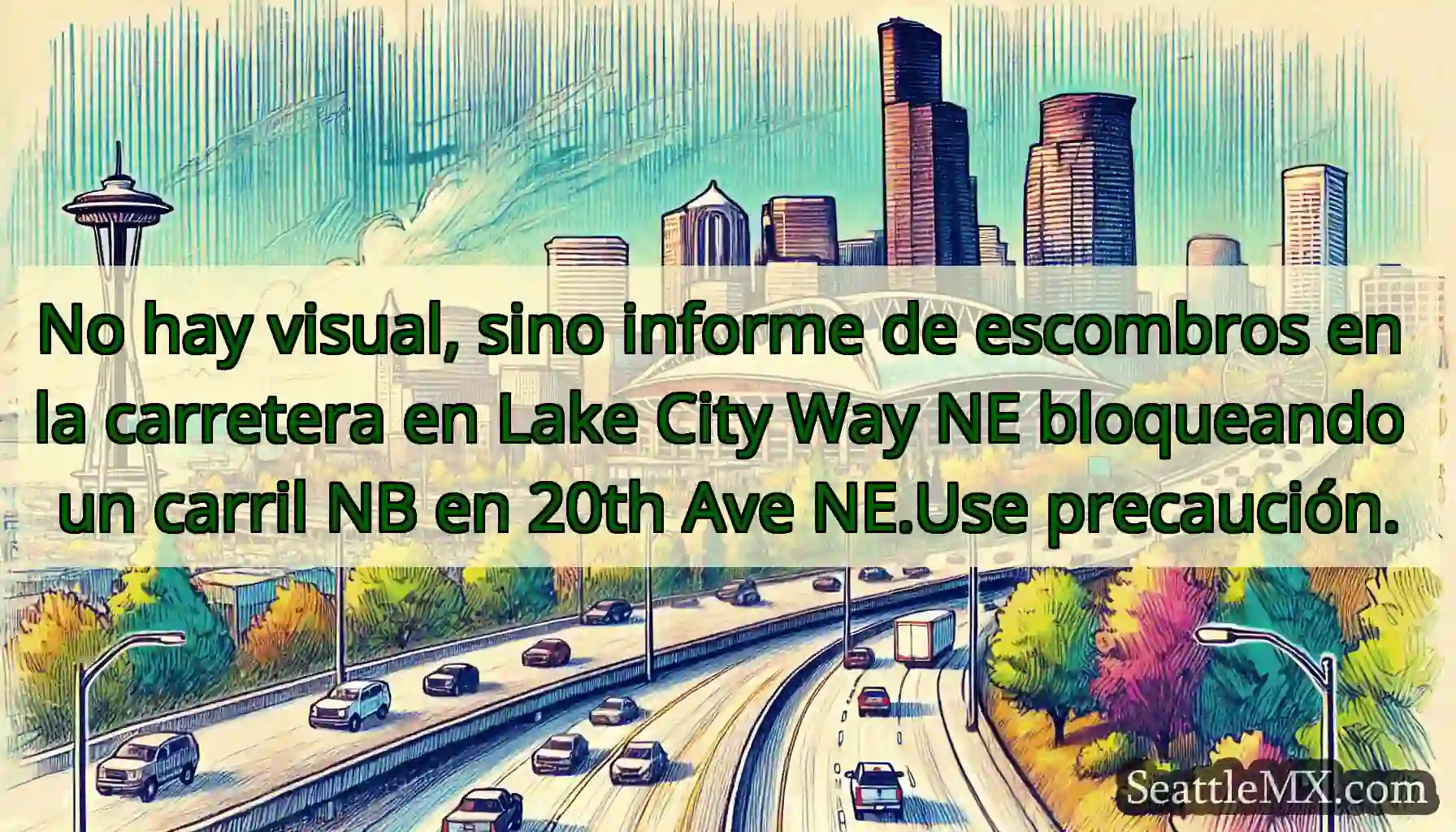 No hay visual, sino informe de escombros en la