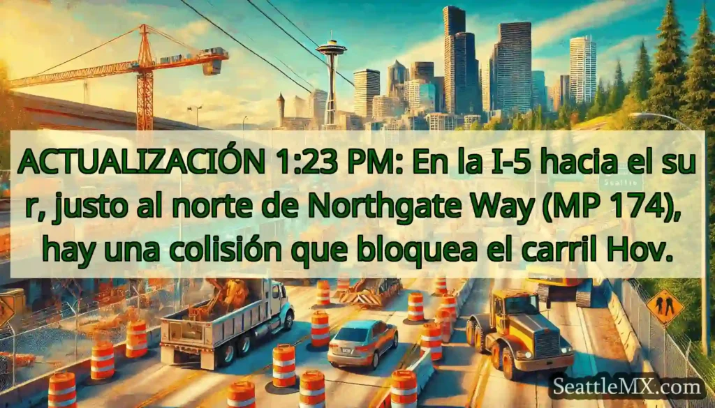 ACTUALIZACIÓN 1:23 PM: En la I-5 hacia el sur,