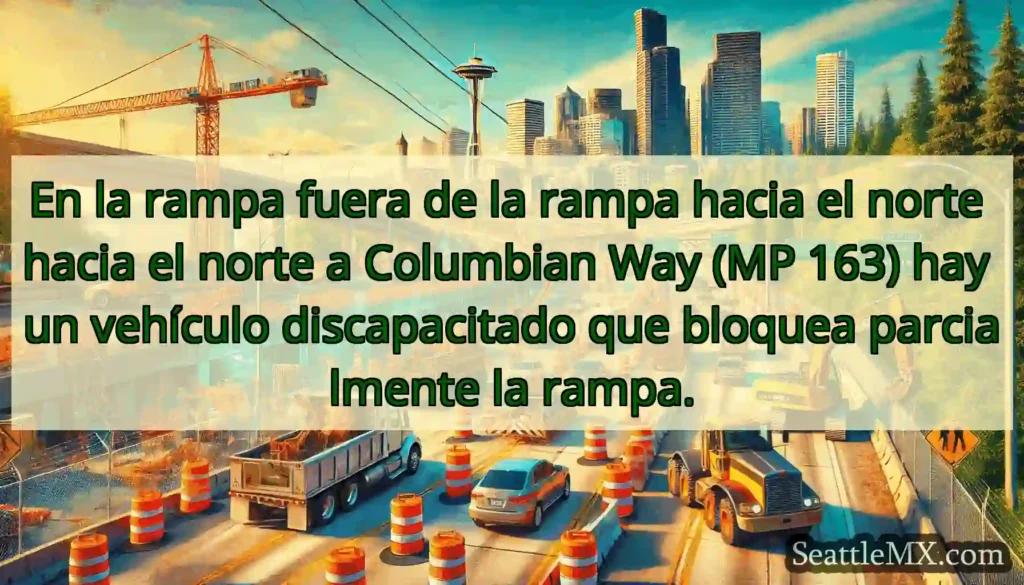 En la rampa fuera de la rampa hacia el norte