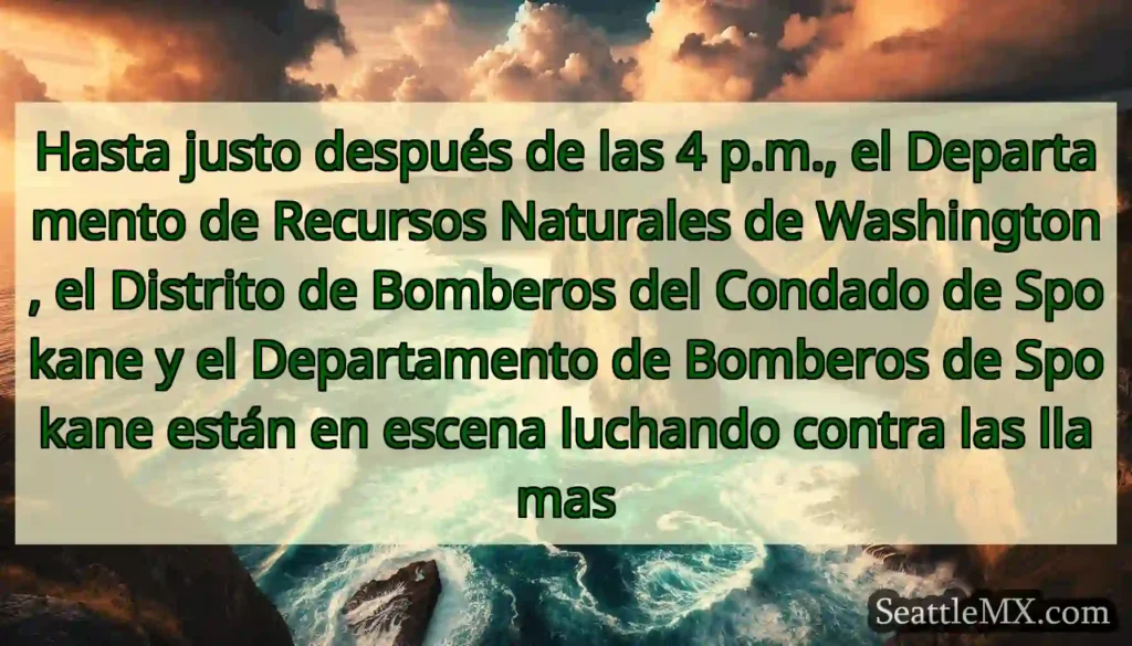 Hasta justo después de las 4 p.m., el