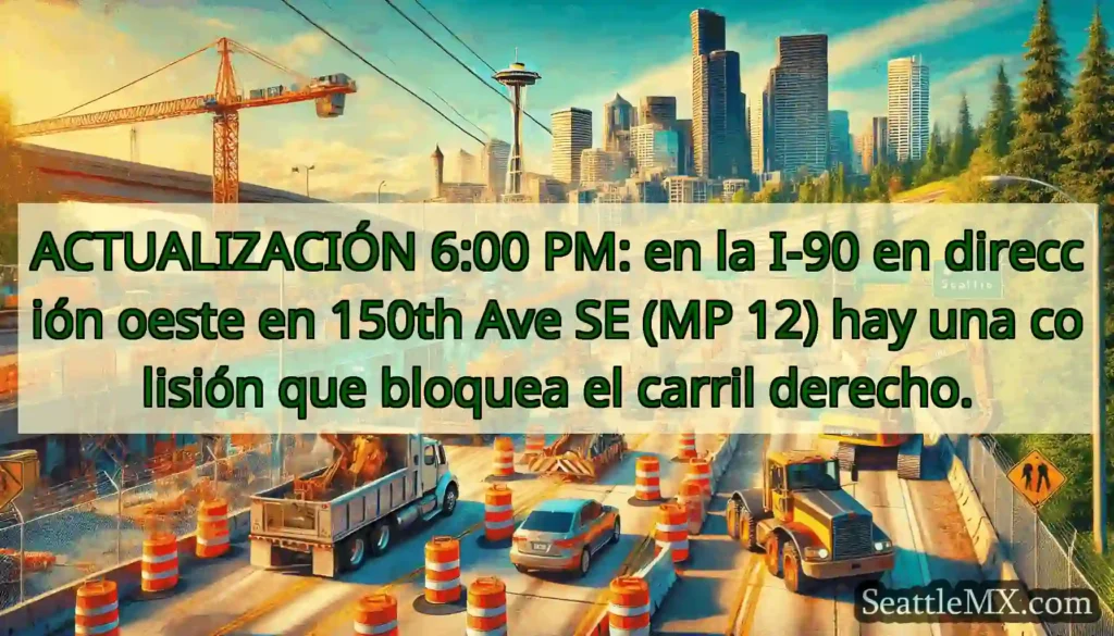 ACTUALIZACIÓN 6:00 PM: en la I-90 en dirección