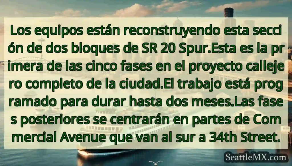 Los equipos están reconstruyendo esta sección de