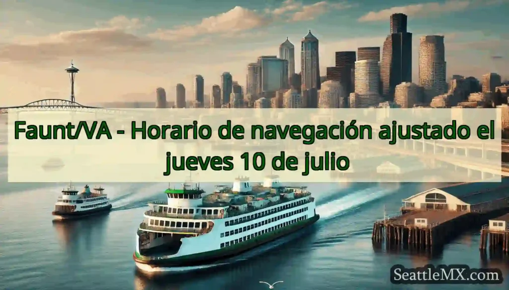 Faunt/VA - Horario de navegación ajustado el