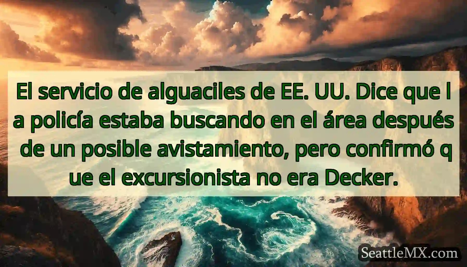 El servicio de alguaciles de EE. UU. Dice que la