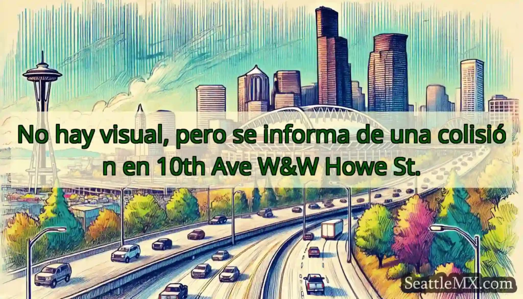 No hay visual, pero se informa de una colisión en