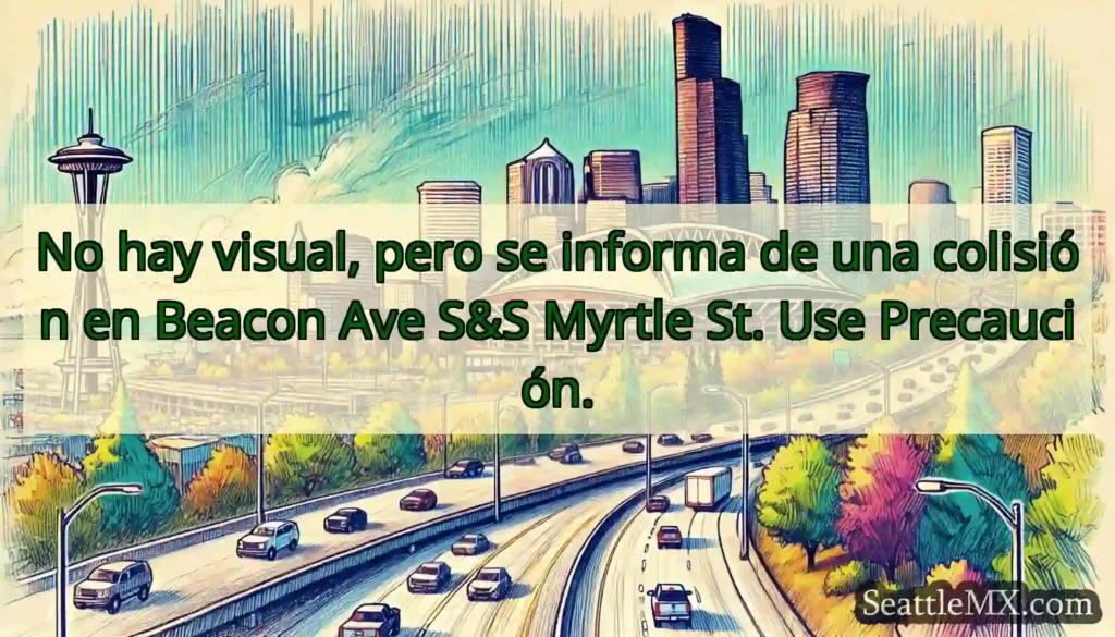 No hay visual, pero se informa de una colisión en