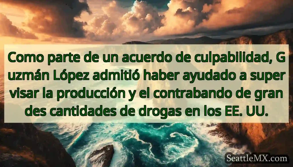Como parte de un acuerdo de culpabilidad, Guzmán