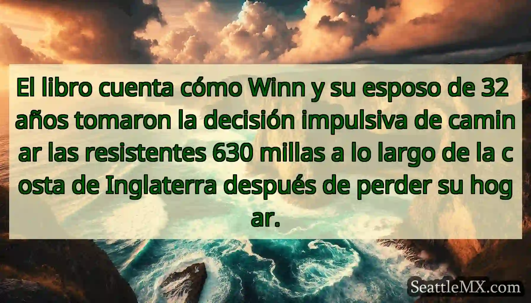 El libro cuenta cómo Winn y su esposo de 32 años