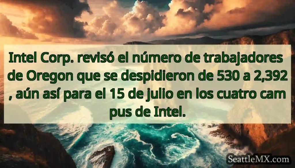 Intel Corp. revisó el número de trabajadores de