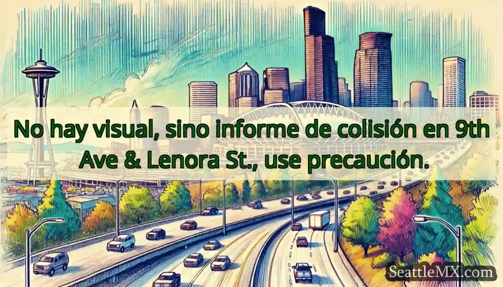 No hay visual, sino informe de colisión en 9th