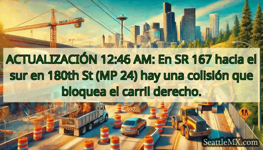 ACTUALIZACIÓN 12:46 AM: En SR 167 hacia el sur en