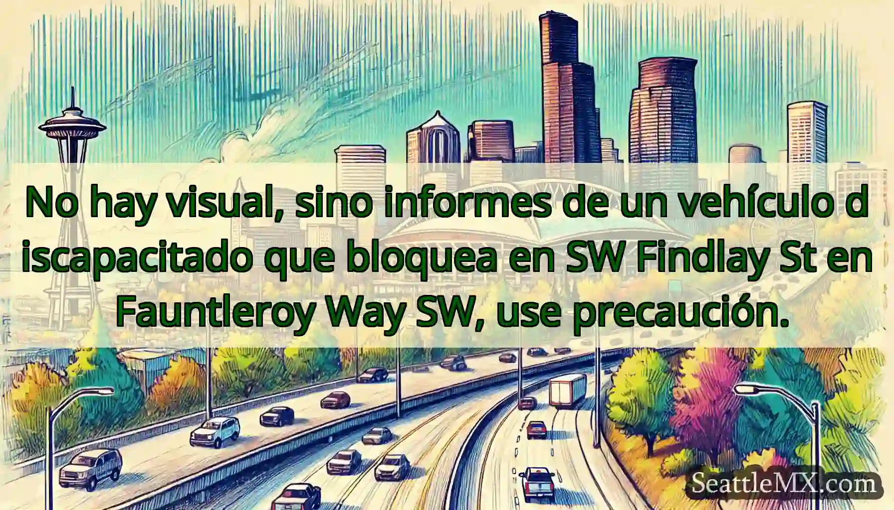 No hay visual, sino informes de un vehículo