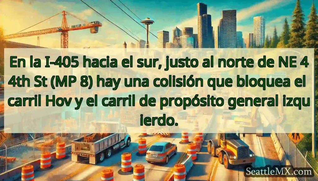 En la I-405 hacia el sur, justo al norte de NE