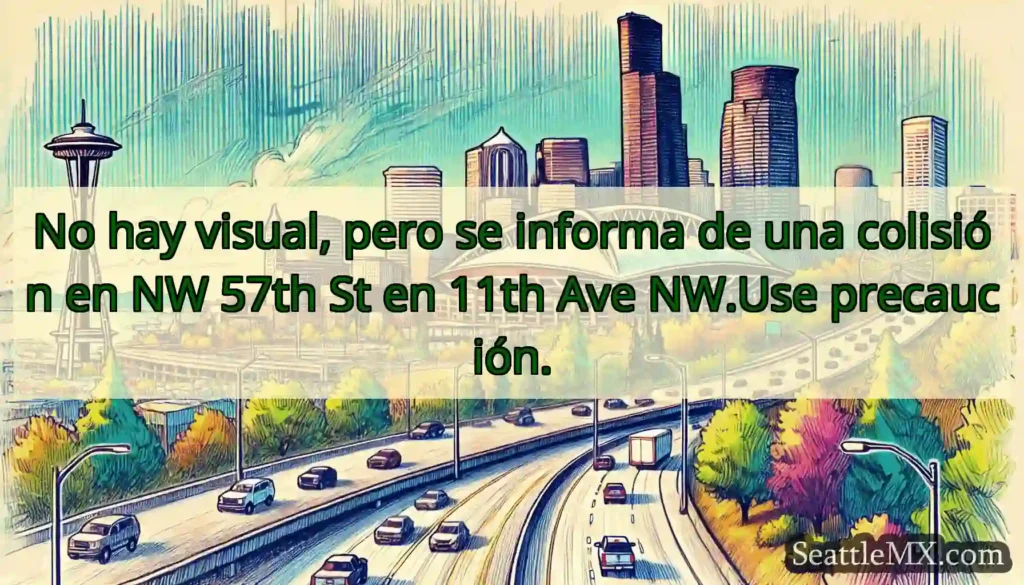 No hay visual, pero se informa de una colisión en